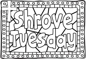 Pancake tuesday shrove tuesday abstract coloring pages by ponder and possible