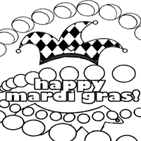 Fat tuesday coloring pages