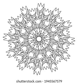 Tulip mandalas images stock photos d objects vectors