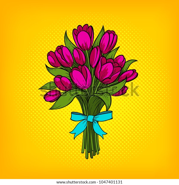 Pop art tulip images stock photos d objects vectors