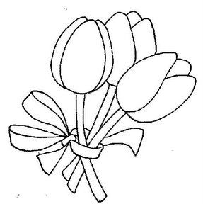Tulipanes para colorear flower drawing coloring pages hand embroidery designs