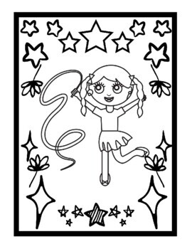 Happy gymnastics coloring pages for kids gymnastic coloring sheets pdf