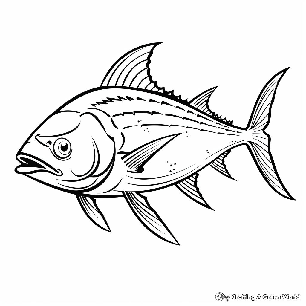 Tuna coloring pages