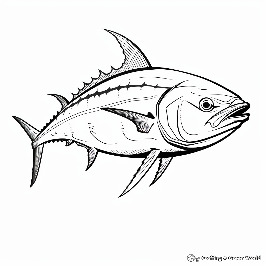 Tuna coloring pages