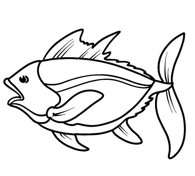 Tuna coloring pages printable for free download