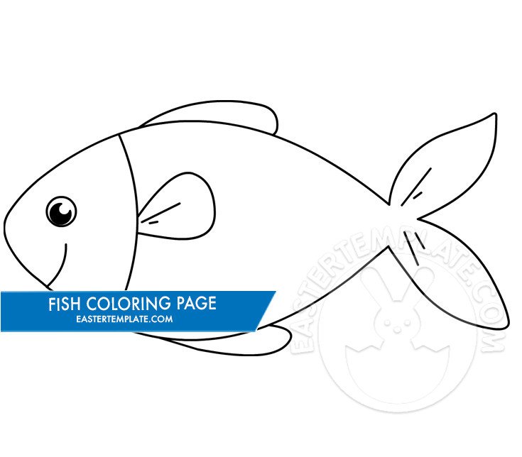 Fish coloring page