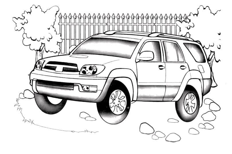 Toyota coloring pages