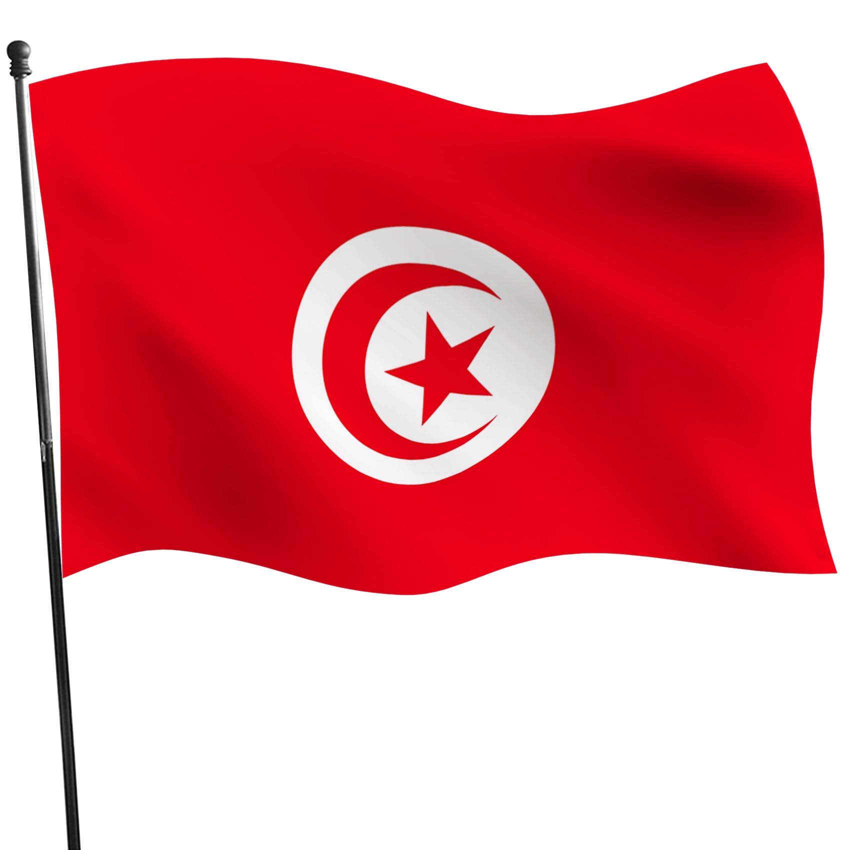 Yongfoto tunisia tunisian flag xft tunis national flags banner for outdoor celebrations home garden porch party decoration flags with sturdy grommets precision machine stitched buy online at best price in ypt