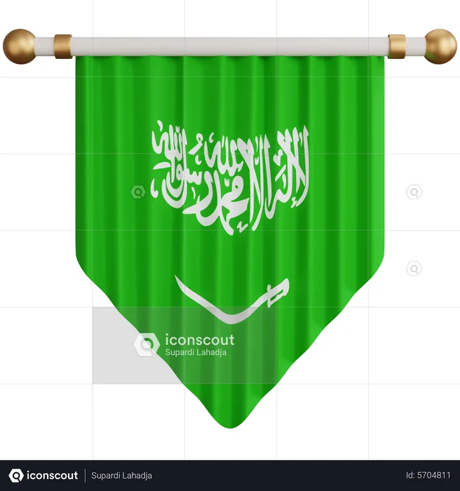 Saudi arabia flag flag d icon download in png obj or blend format