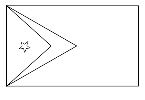 Flag of timor leste emoji coloring page free printable coloring pages