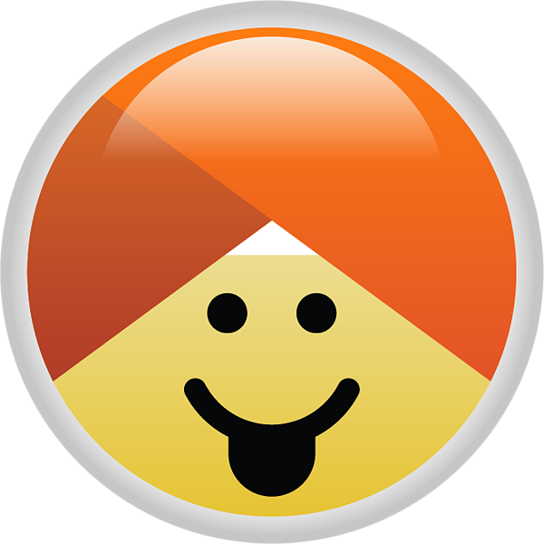 Campaign guru tongue turban emoji greeting card by ravneet singh