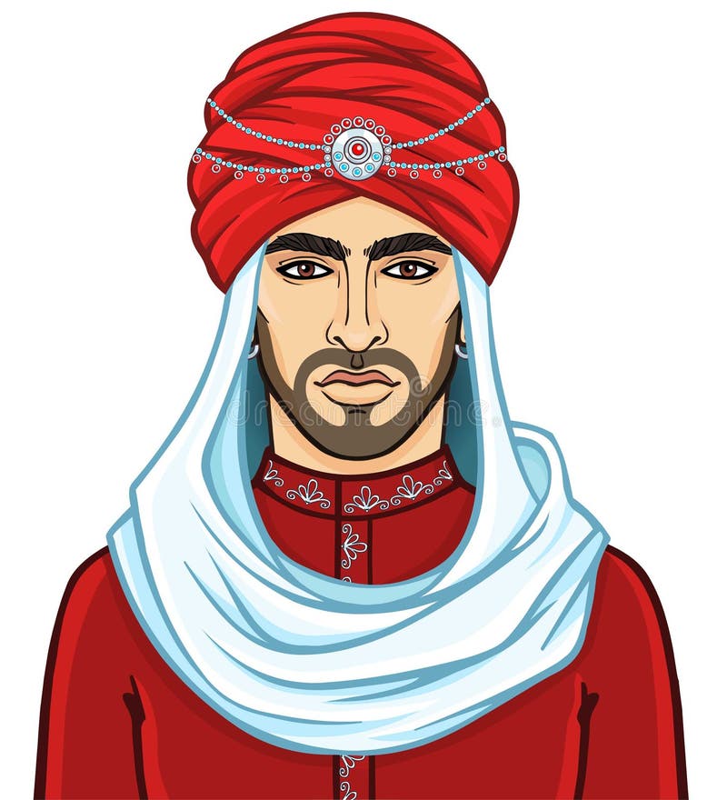 Arab turban stock illustrations â arab turban stock illustrations vectors clipart