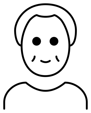 Old man emoji coloring page free printable coloring pages