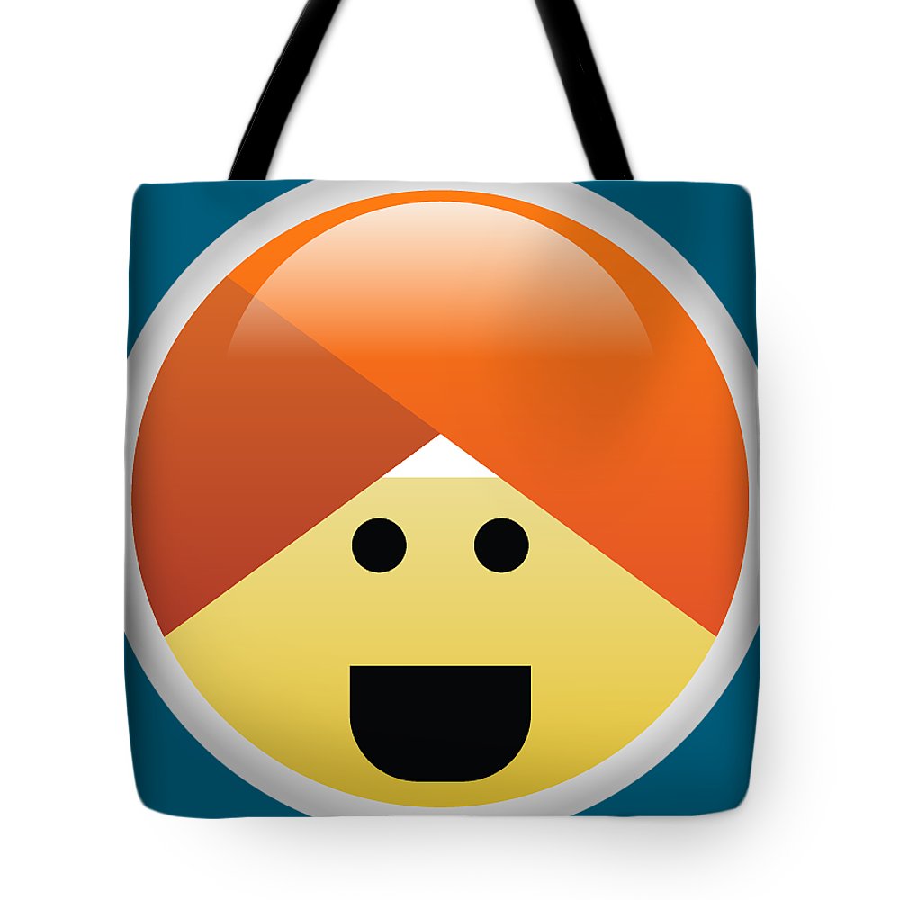 Campaign guru enthusiastic turban emoji tote bag by ravneet singh