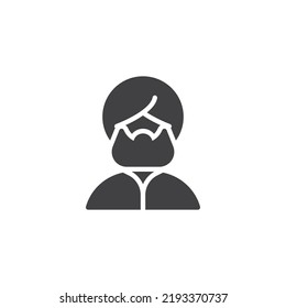 Turban man logo over royalty