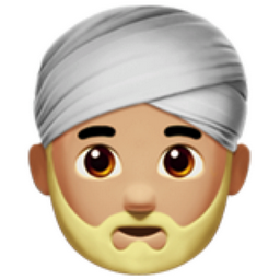 Man wearing turban medium