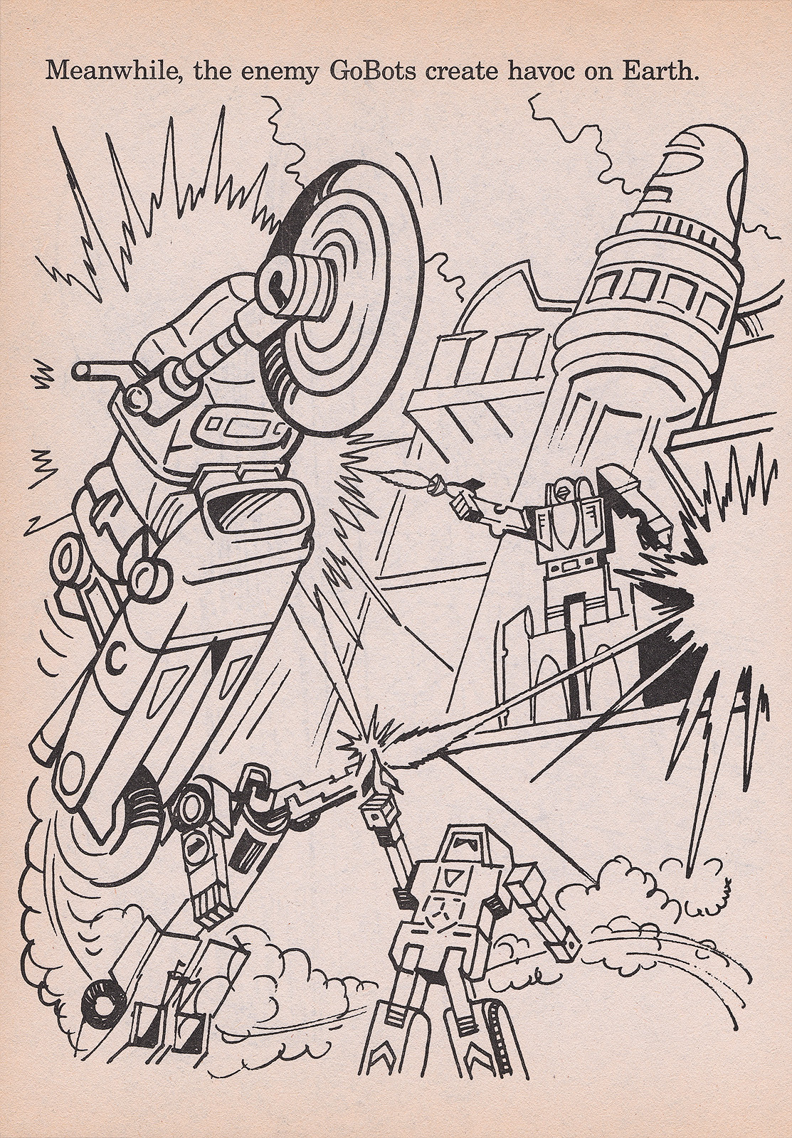 Golden gobots coloractivity books