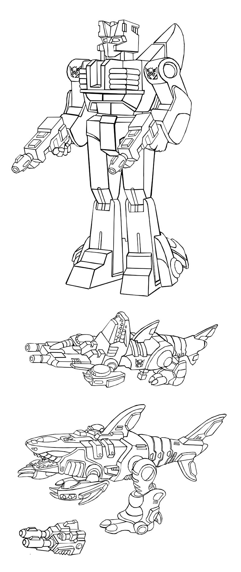 Transformers overbite cartoon model line art by zobovor on