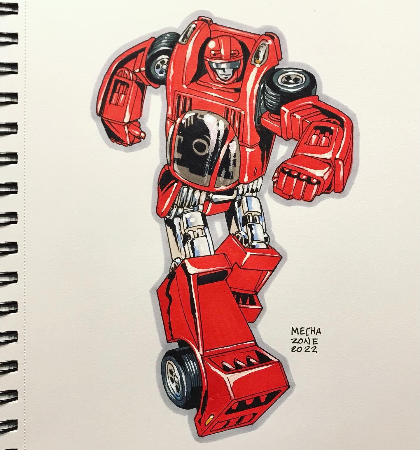 David a white on x gobots turbo marchofrobots he painted himself red so he could go faster ðð gobots transformers robot racecar toy actionfigures conceptart characterdesign drawing sketch httpstcopjwzxgauq x