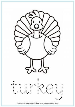 Turkey acrostic poem printable
