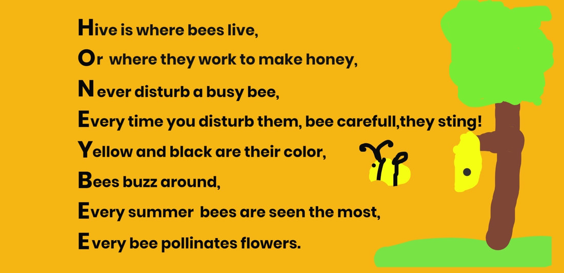 Honey bee acrostic poems