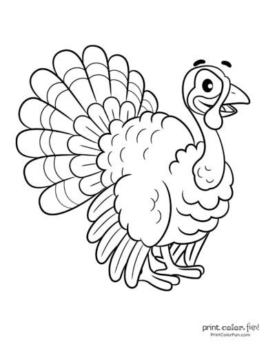 Terrific thanksgiving turkey coloring pages for some free printable holiday fun at