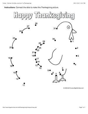Thanksgiving connect the dots page featuring a turkey multiple choices dot tâ thanksgiving classroom activities art therapy activities thanksgiving worksheets