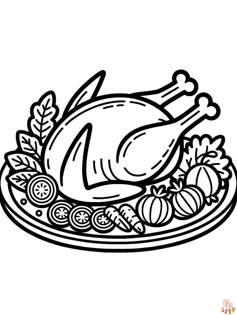 Enjoy free turkey coloring pages printable and have fun