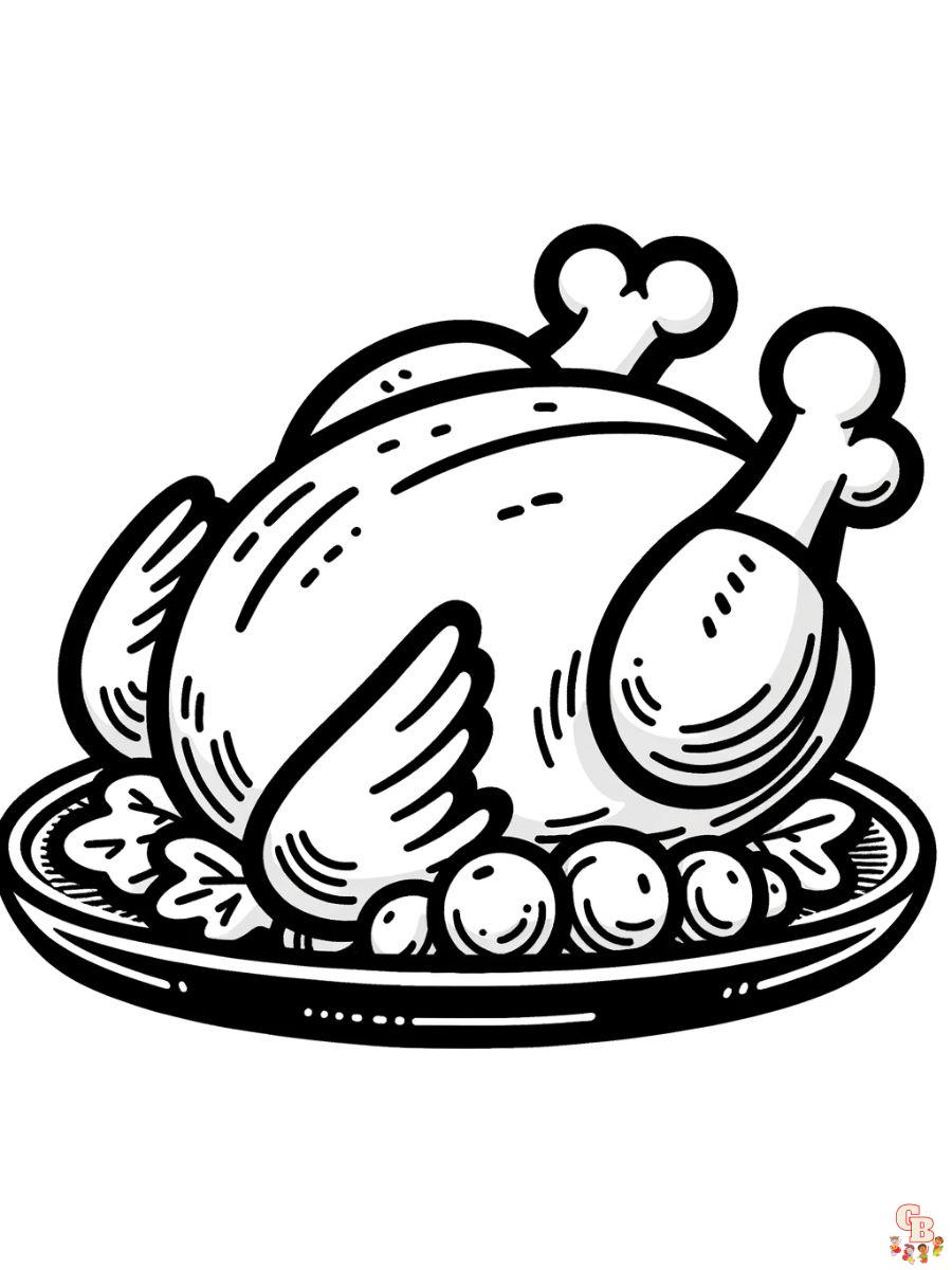 Enjoy free turkey coloring pages printable and have fun