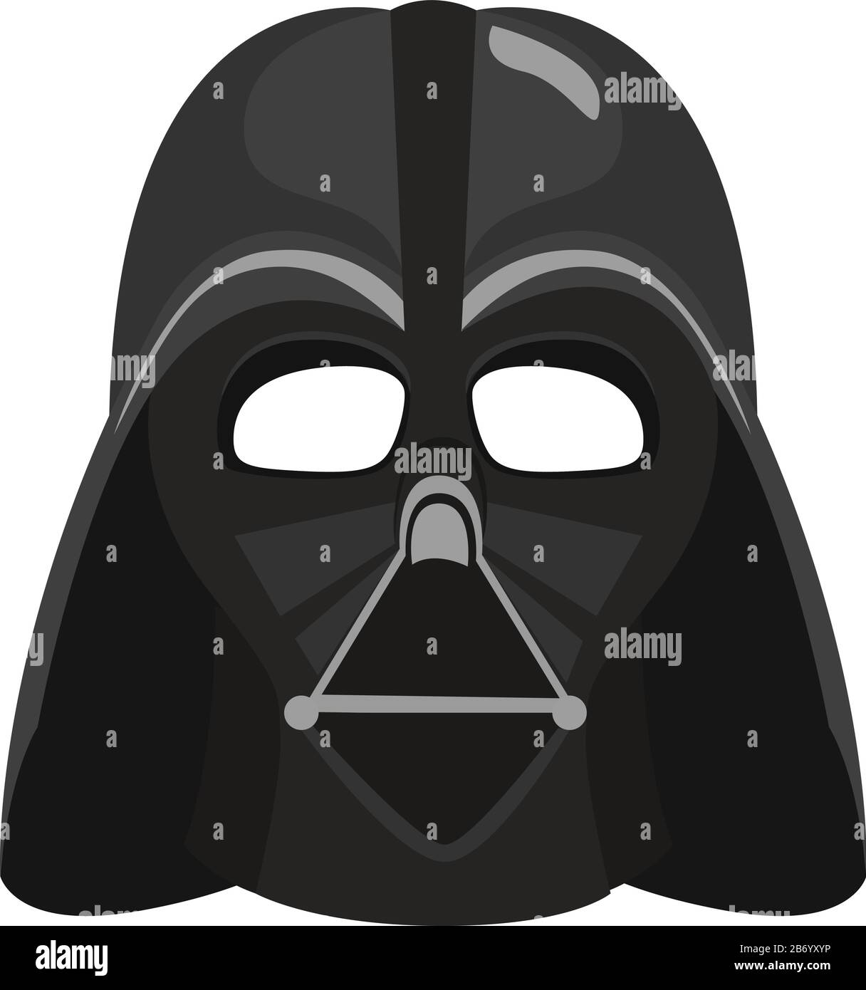 Darth vader mask illustration vector on white background stock vector image art