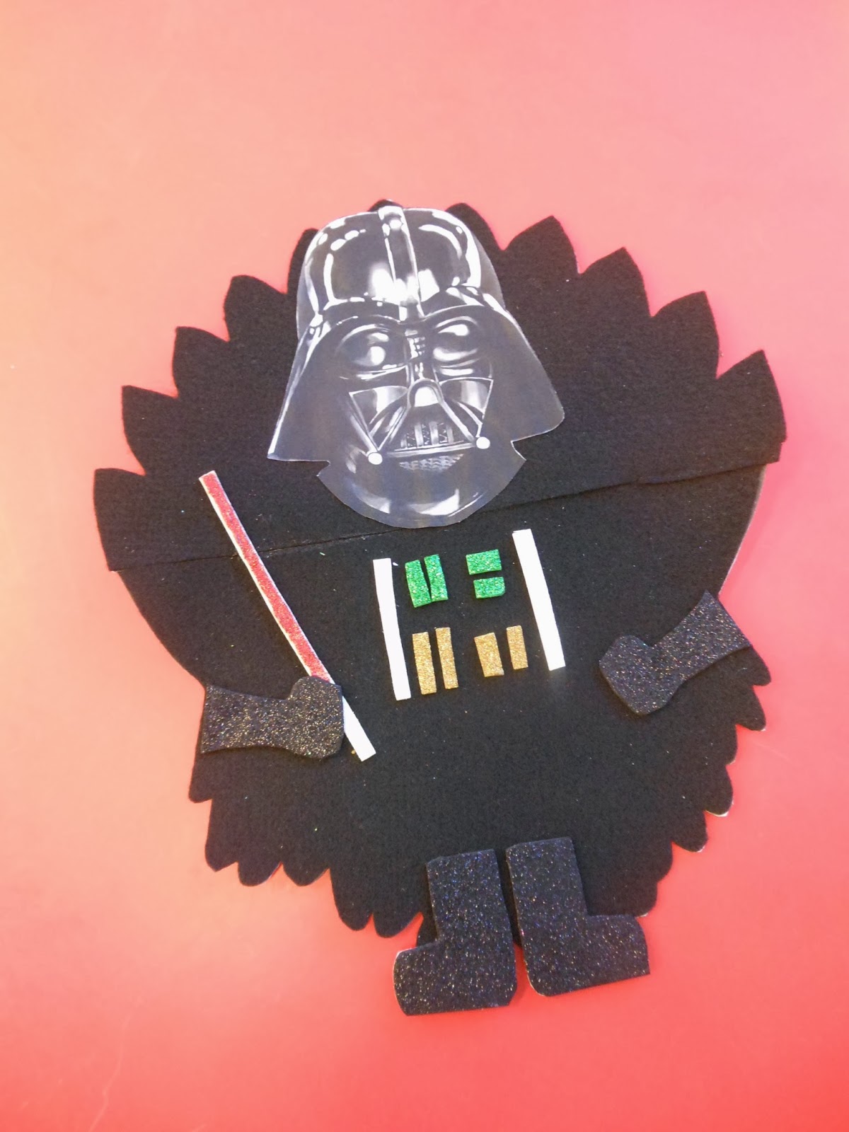 Darth vader turkey disguise template printable