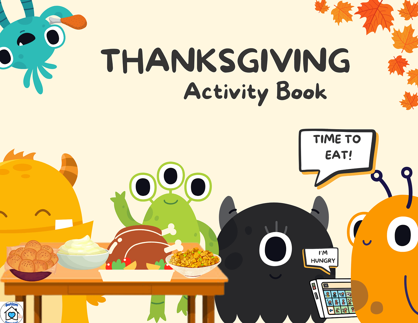 Thanksgiving activity book picture exchange cards