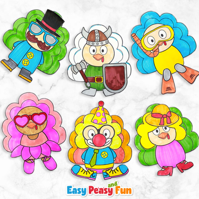 Turkey in disguise printable templates