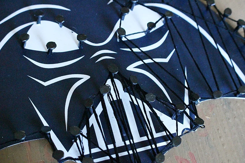 Movie monday challenge darth vader string art our crafty mom