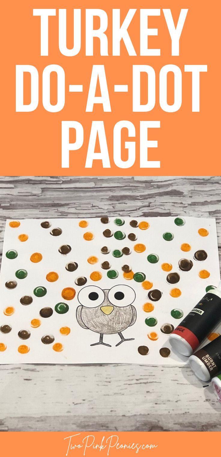 Thanksgiving turkey do a dot page dot marker activities dot markers do a dot