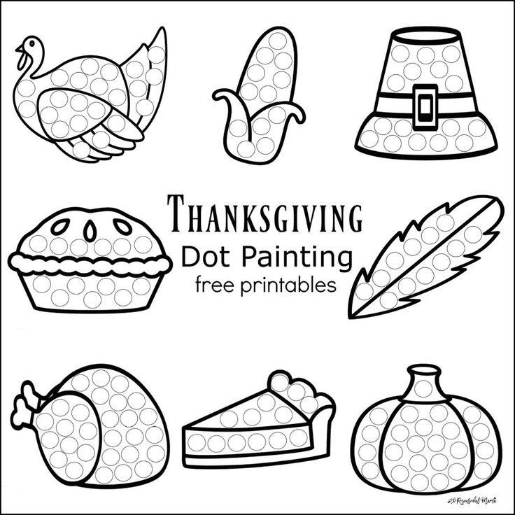 Thanksgiving dot painting free printables thanksgiving worksheets thanksgiving preschool thanksgiving kindergarten