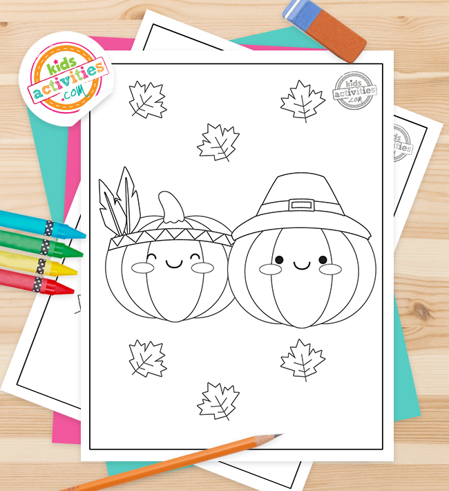 Printable thanksgiving coloring pages for preschool kids kids activities blog