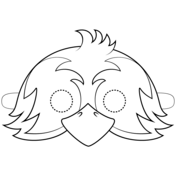 Turkey mask coloring page free printable coloring pages