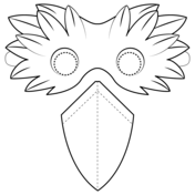 Turkey mask coloring page free printable coloring pages