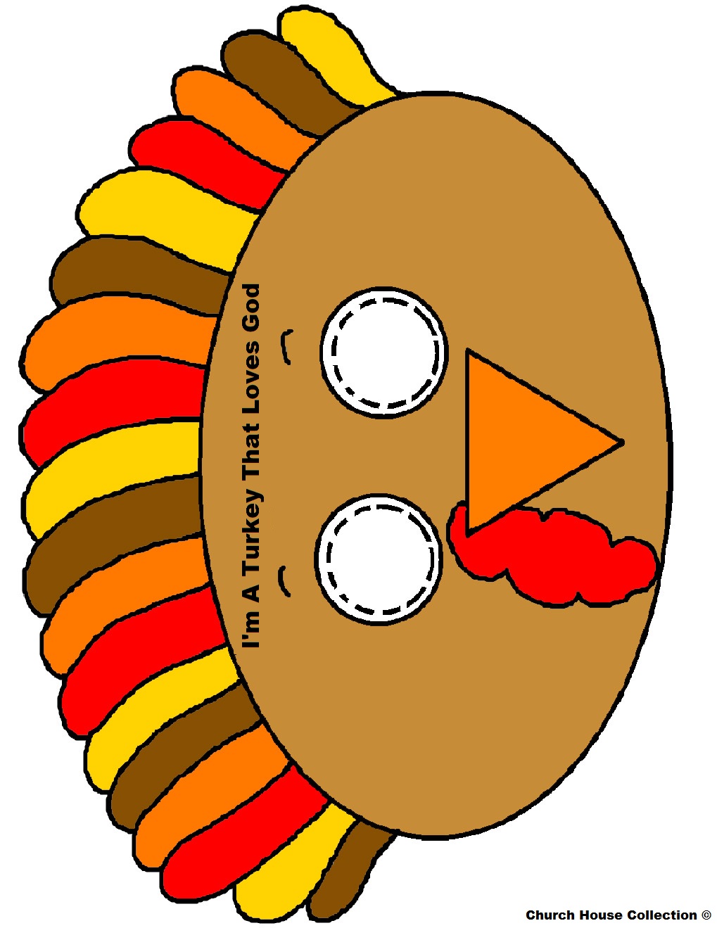 Church house collection blog turkey face mask