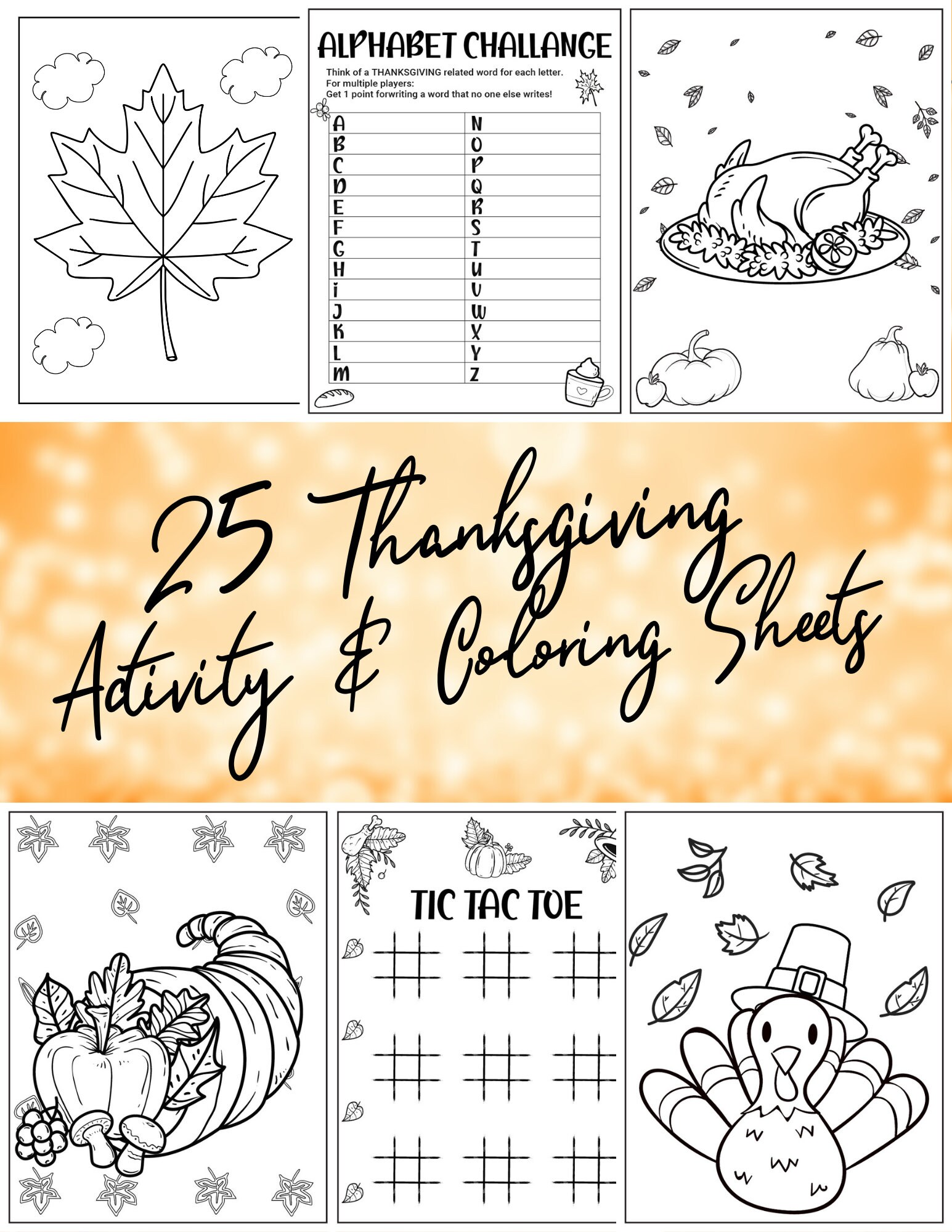 Turkey coloring mask