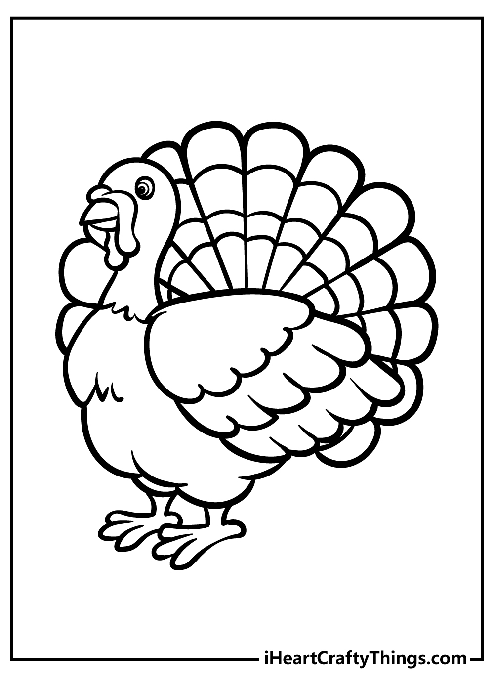 Thanksgiving turkey coloring pages free printables