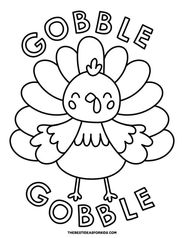 Turkey coloring pages free printables