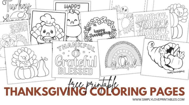 Thanksgiving coloring pages