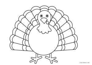 Free printable turkey coloring pages for kids