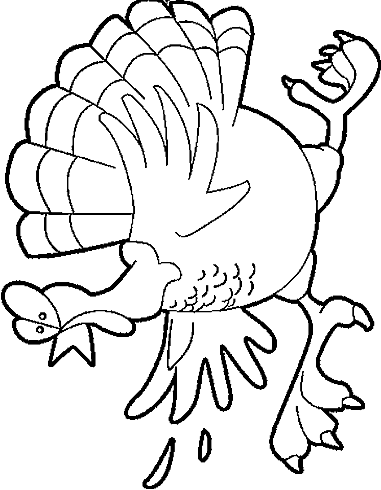 Free printable turkey coloring pages for kids