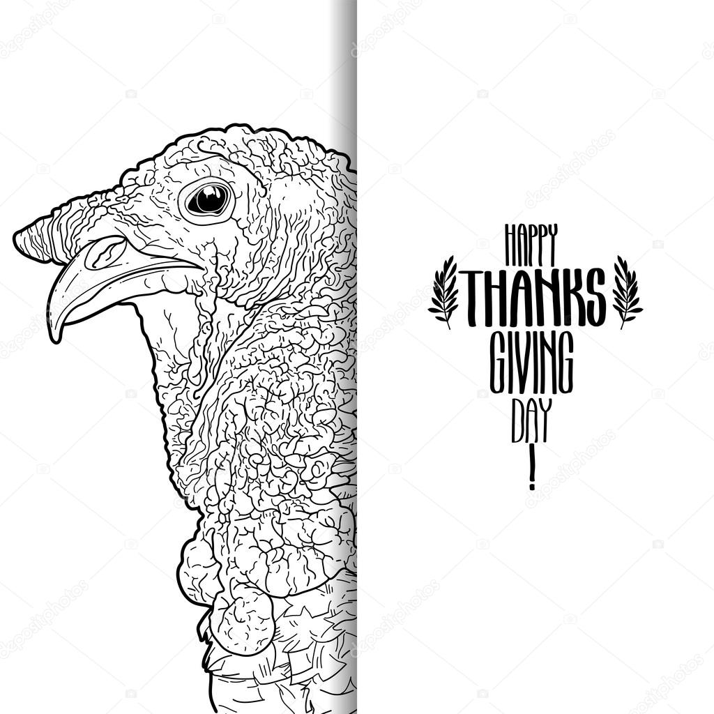 Graphic design with turkey stock vector by homunkulus