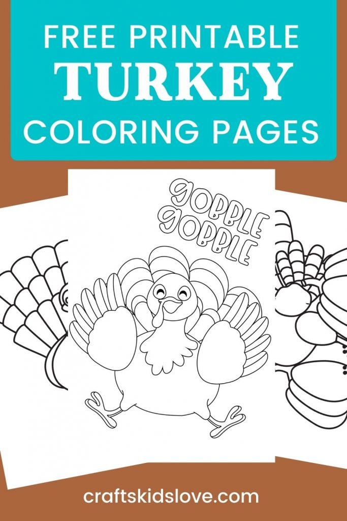 Free printable turkey coloring pages
