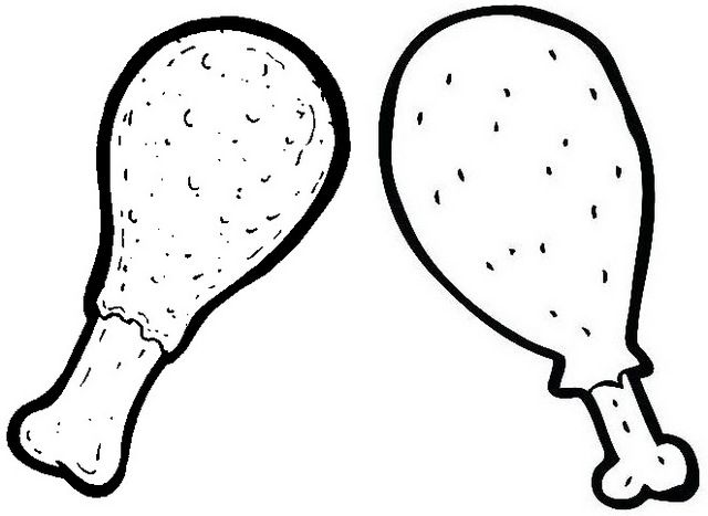 Fried barefoot chicken coloring page chicken coloring pages chicken coloring fries