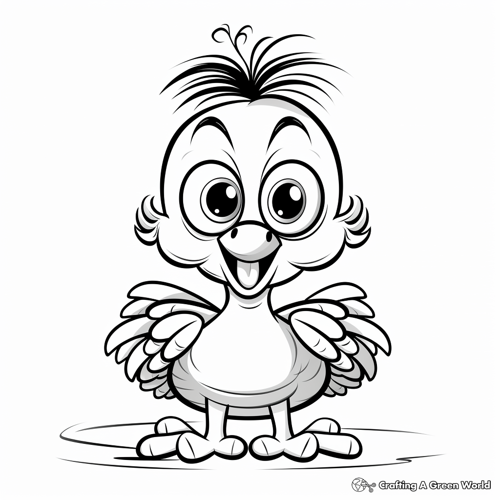 Baby turkey coloring pages